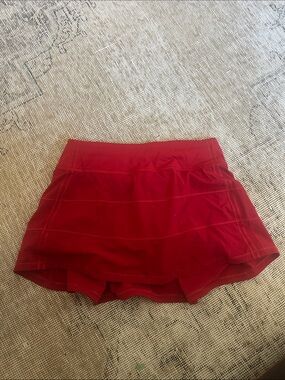 Lululemon Pace Rival Skirt Red